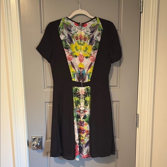 Prabal Gurung for Target Black and Vibrant Floral Mini Dress - Picture 5 of 6